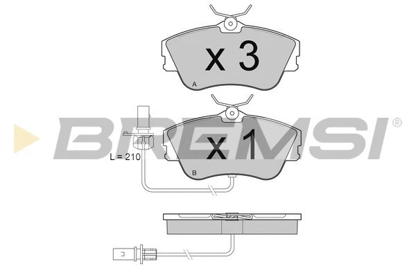 Brake Pad Set, disc brake (BP2994)