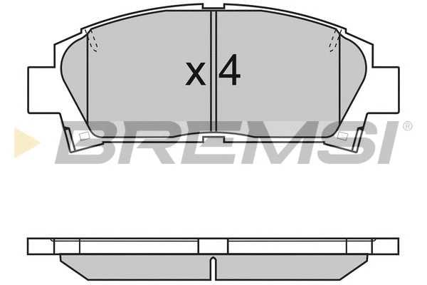 Brake Pad Set, disc brake (BP2752)
