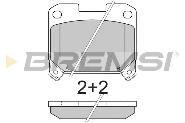 Brake Pad Set, disc brake (BP2741)