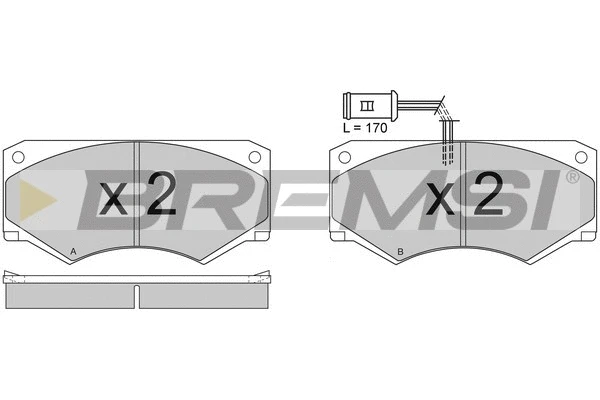 Brake Pad Set, disc brake (BP2341)