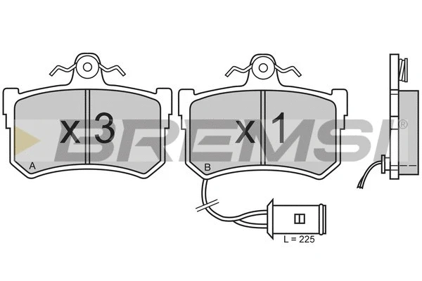 Brake Pad Set, disc brake (BP2395)