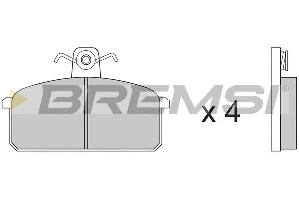 Brake Pad Set, disc brake (BP2151)