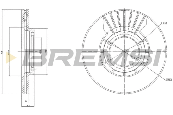 Brake Disc (CD6487V)
