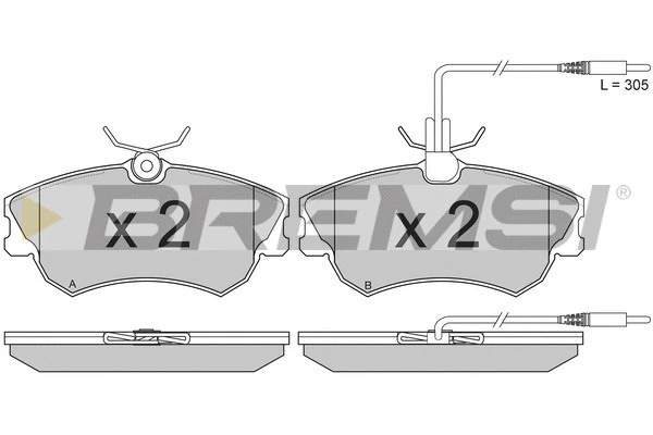 Brake Pad Set, disc brake (BP2801)