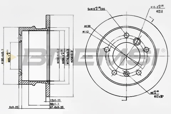 Brake Disc (CD6931S)