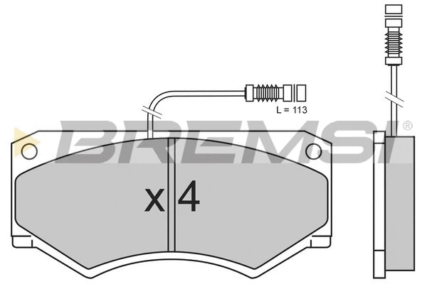 Brake Pad Set, disc brake (BP2486)