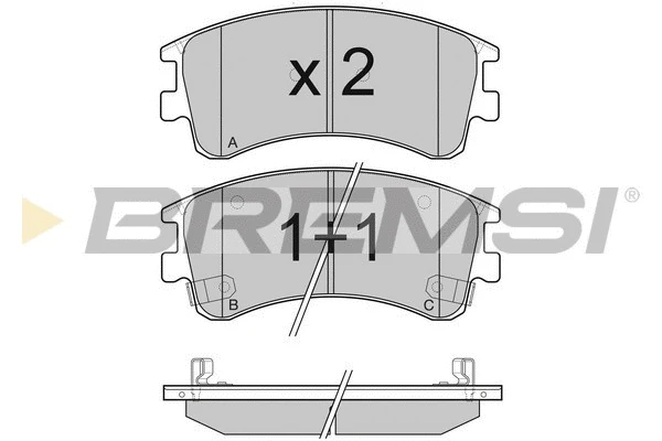 Brake Pad Set, disc brake (BP3089)