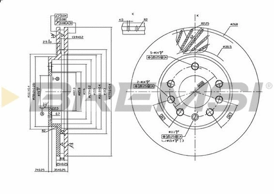 Brake Disc (CD7042V)