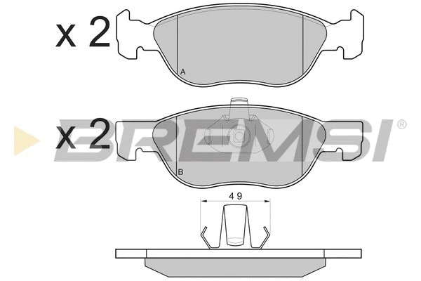 Brake Pad Set, disc brake (BP3131)