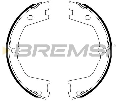 Brake Shoe Set, parking brake (GF0142)