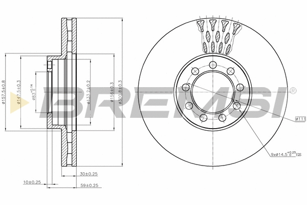 Brake Disc (CD5329V)