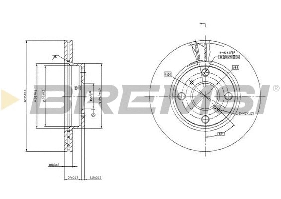 Brake Disc (CD7084V)