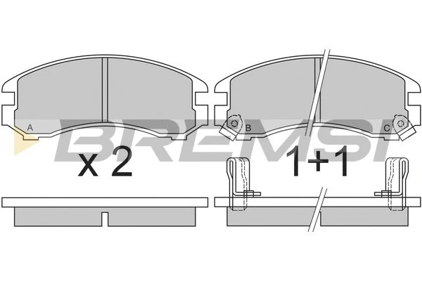Brake Pad Set, disc brake (BP2332)