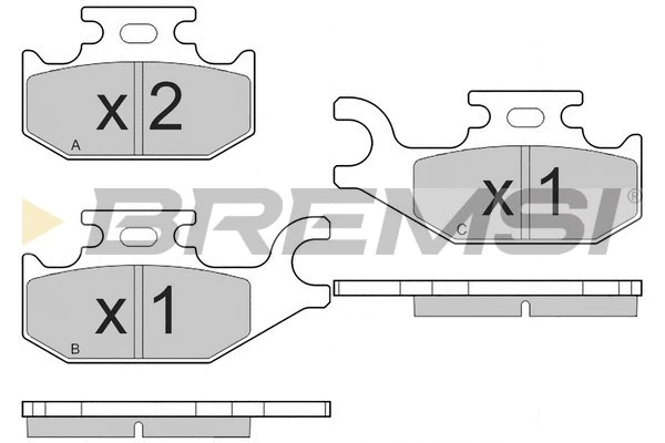 Brake Pad Set, disc brake (BP3541)