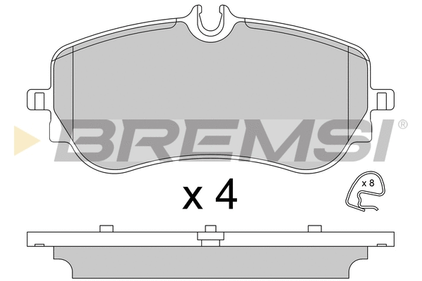Brake Pad Set, disc brake (BP3836)