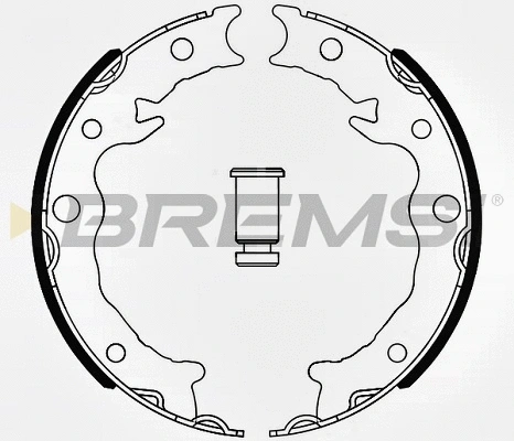 Brake Shoe Set, parking brake (GF0645)
