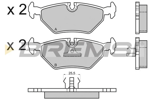 Brake Pad Set, disc brake (BP2415)