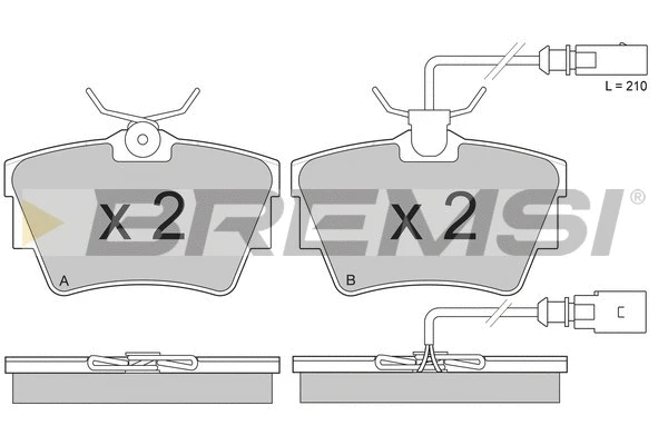 Brake Pad Set, disc brake (BP2867)