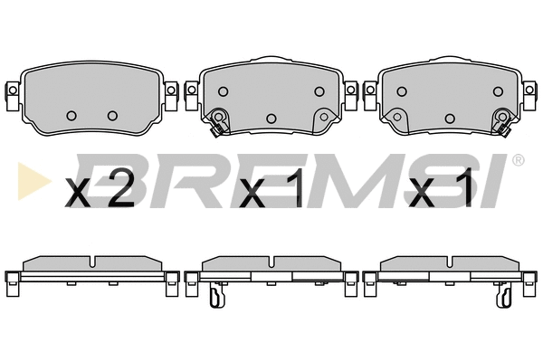 Brake Pad Set, disc brake (BP3630)