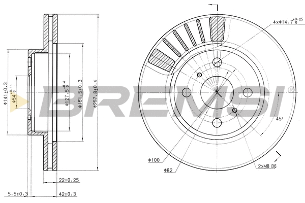 Brake Disc (CD6881V)