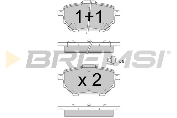 Brake Pad Set, disc brake (BP3883)