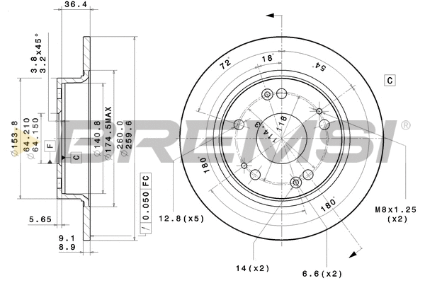 Brake Disc (CD7558S)