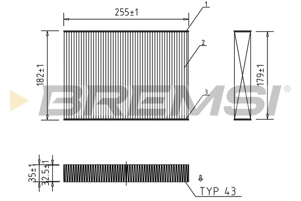 Filter, cabin air (FC0462)