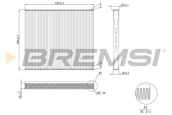 Filter, cabin air (FC0079C)