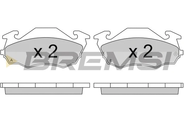 Brake Pad Set, disc brake (BP2738)