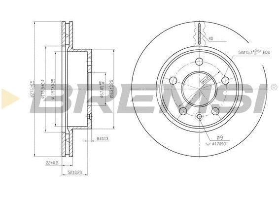 Brake Disc (CD6860V)