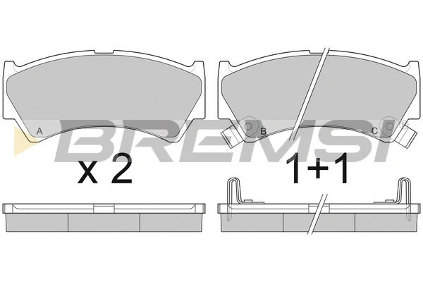 Brake Pad Set, disc brake (BP2913)