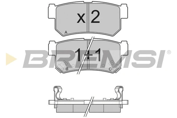 Brake Pad Set, disc brake (BP3203)