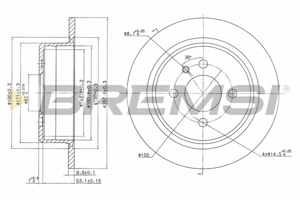 Brake Disc (CD6093S)