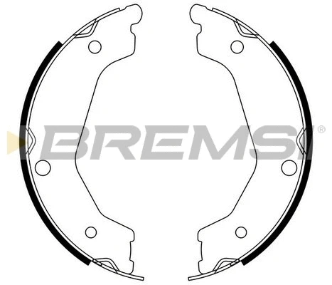 Brake Shoe Set, parking brake (GF0764)