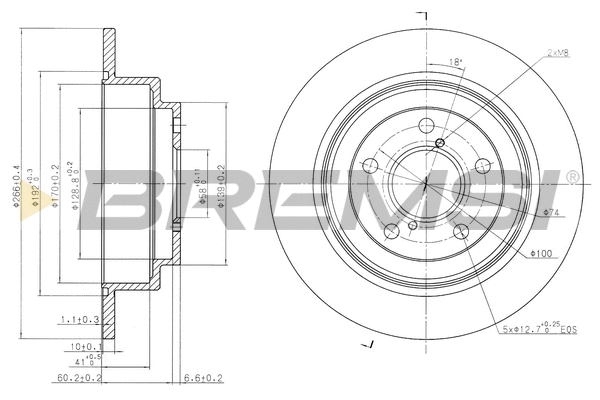 Brake Disc (CD6678S)