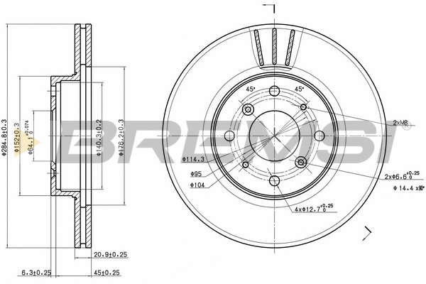 Brake Disc (CD6201V)