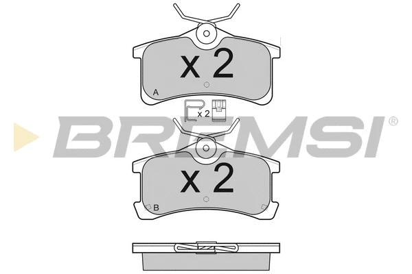Brake Pad Set, disc brake (BP3107)