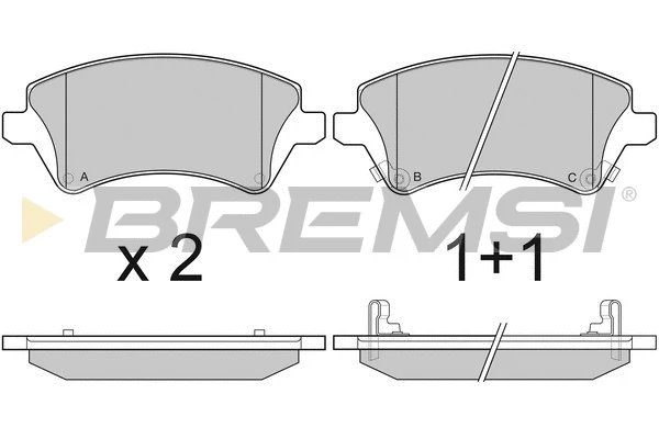 Brake Pad Set, disc brake (BP3030)