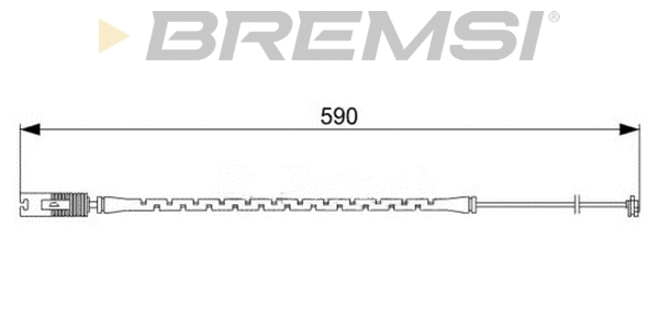 Warning Contact, brake pad wear (WI0586)