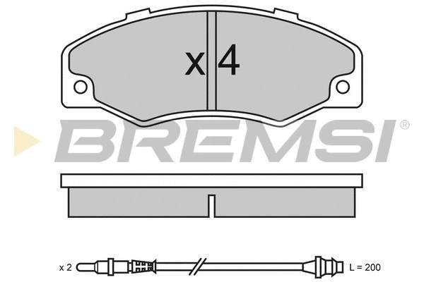 Brake Pad Set, disc brake (BP2320)