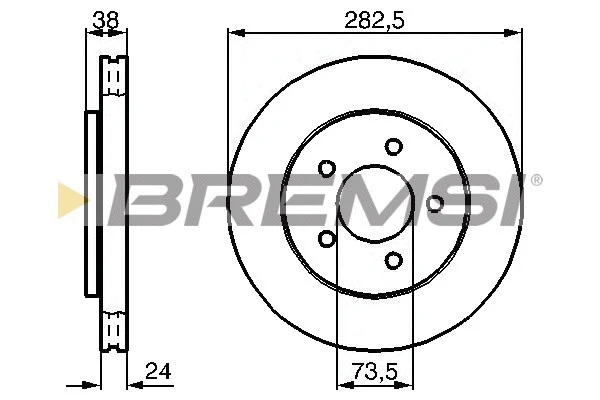 Brake Disc (CD7059V)