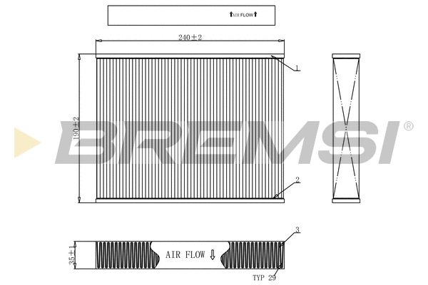 Filter, cabin air (FC0092C)
