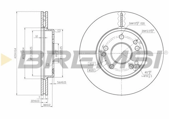 Brake Disc (CD6181V)