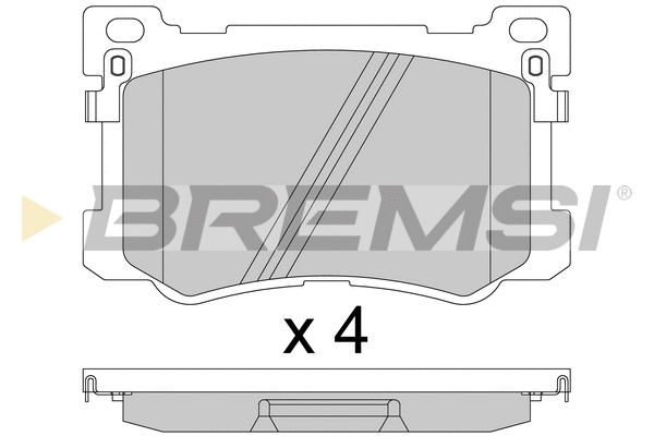 Brake Pad Set, disc brake (BP3813)