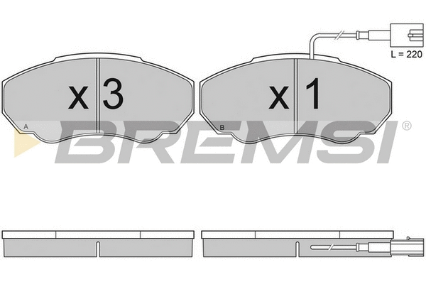 Brake Pad Set, disc brake (BP2997TR)