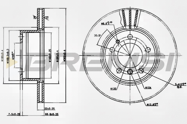Brake Disc (CD6211V)