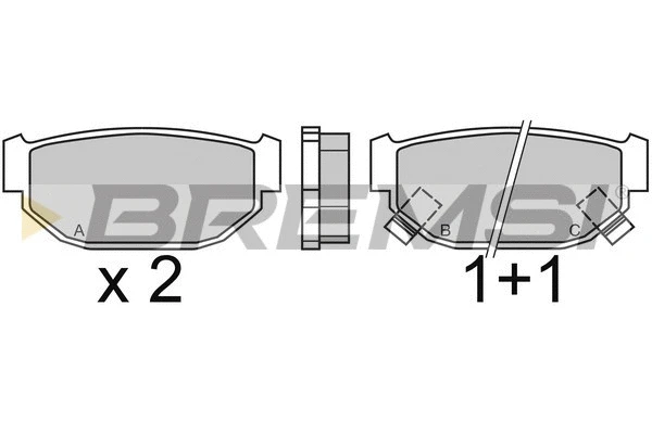Brake Pad Set, disc brake (BP2346)