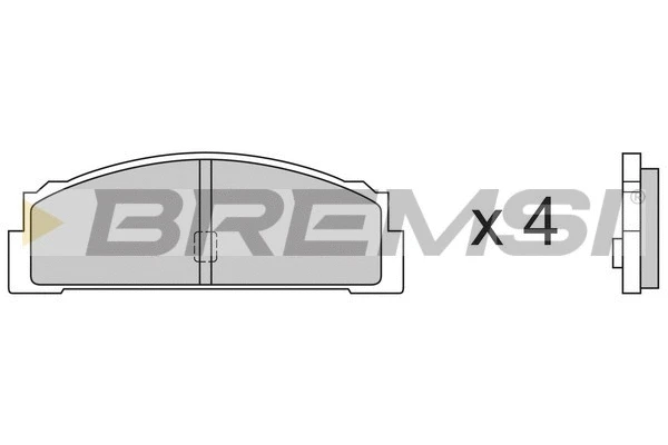 Brake Pad Set, disc brake (BP2003)