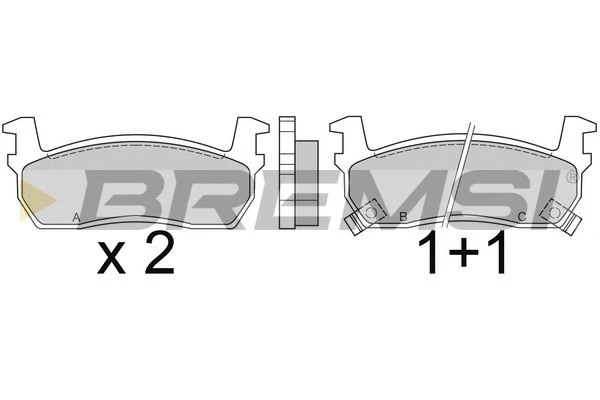 Brake Pad Set, disc brake (BP2348)