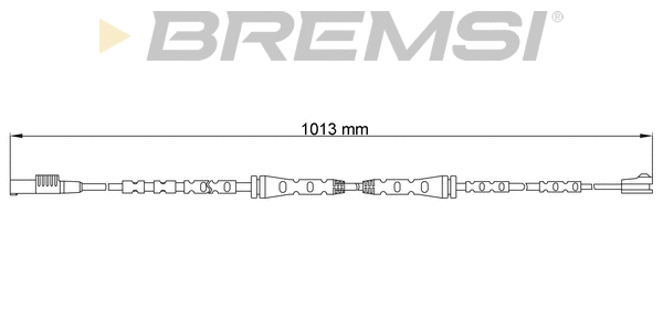 Warning Contact, brake pad wear (WI0736)